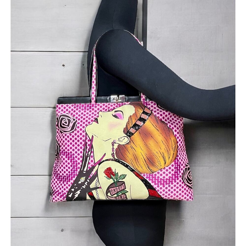 Y2K Isabella Fiore Daddy’s Girl Sequined Tote Bag - Picture 7 of 13